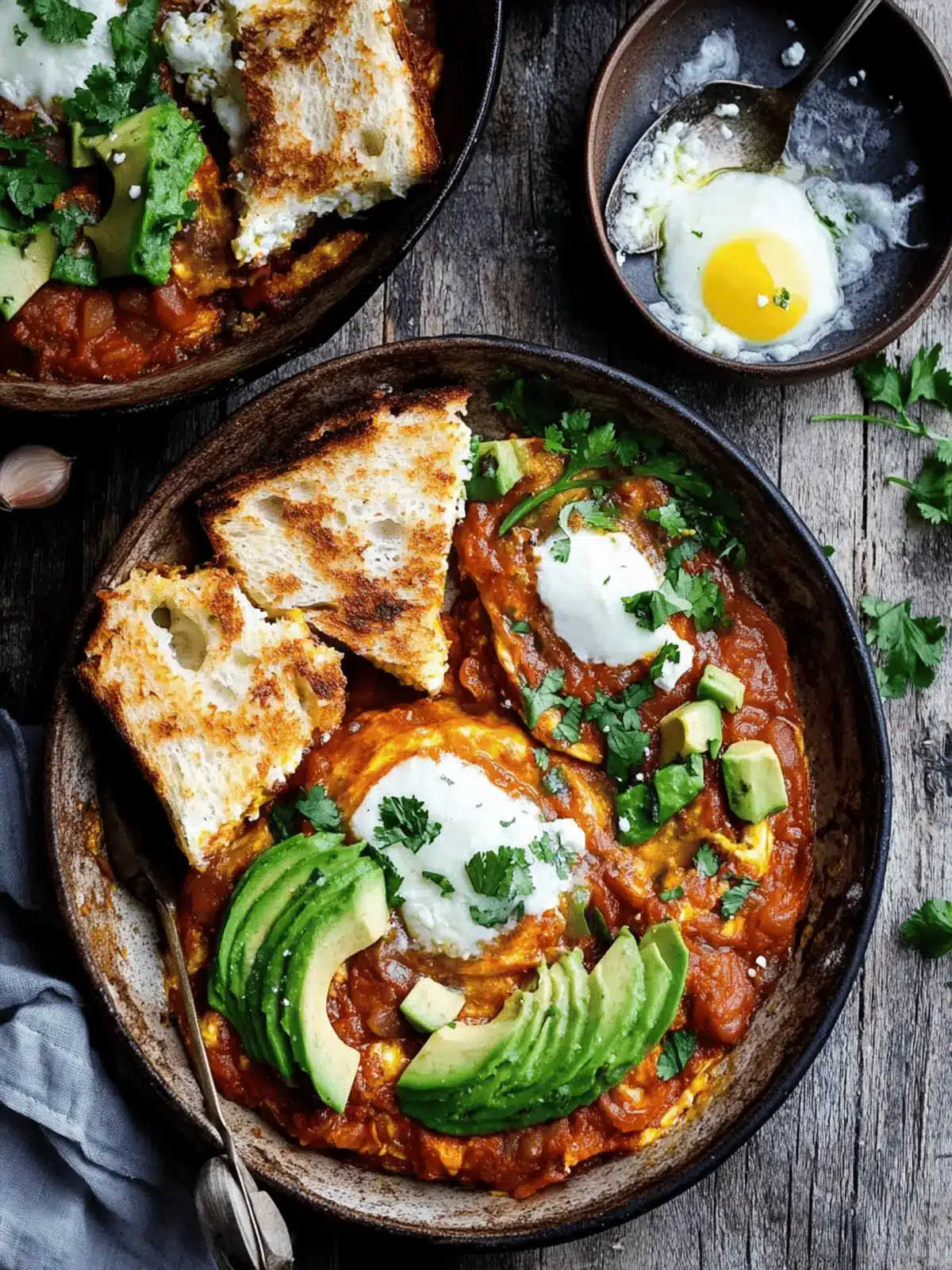 Delicious Shakshuka with Feta & Avocado Salad for Brunch Bliss 2 Shakshuka with Feta & Avocado Salad