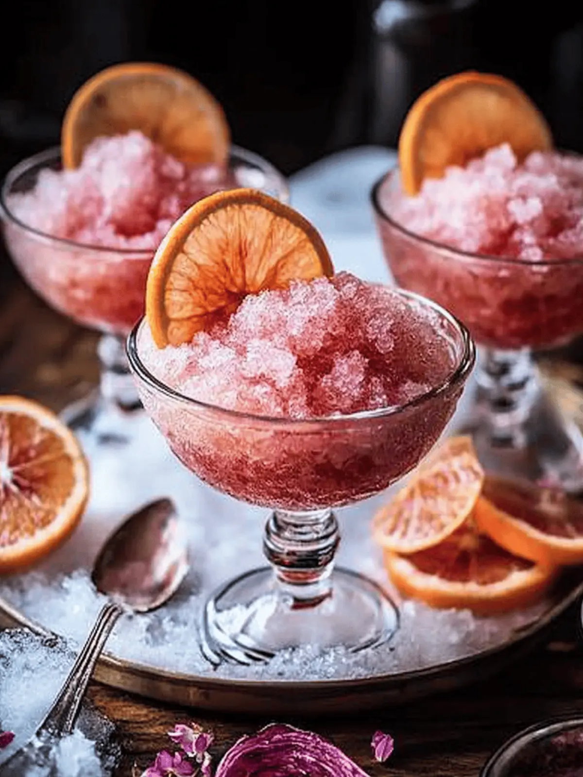 Blood Orange Elderflower Rosé Granita: Your Summer Chill Treat 3 Blood Orange Elderflower Rosé Granita