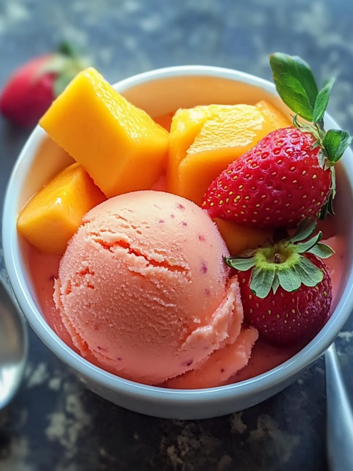 Mango Strawberry Sorbet: Your Ultimate Vegan Summer Treat 3 Mango Strawberry Sorbet