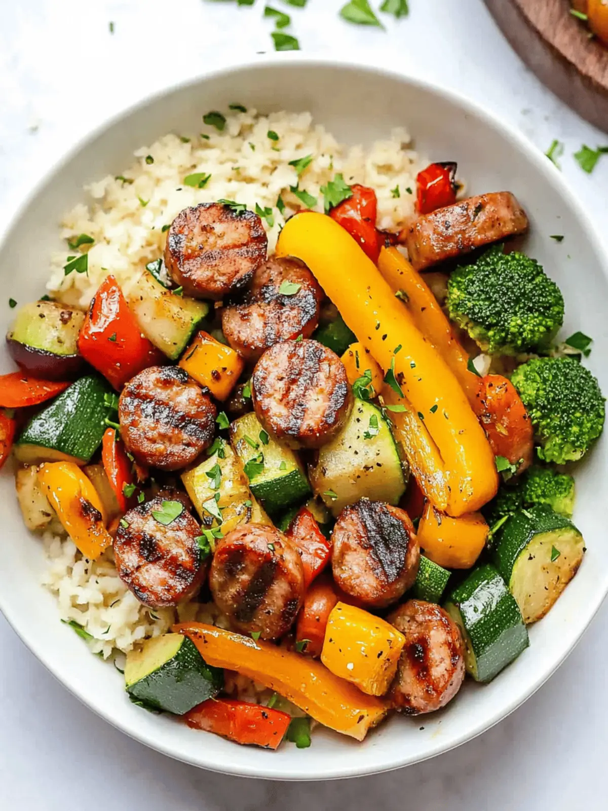 Quick Air Fryer Chicken Sausage and Veggies in Just 10 Minutes 4 Air Fryer Chicken Sausage and Veggies
