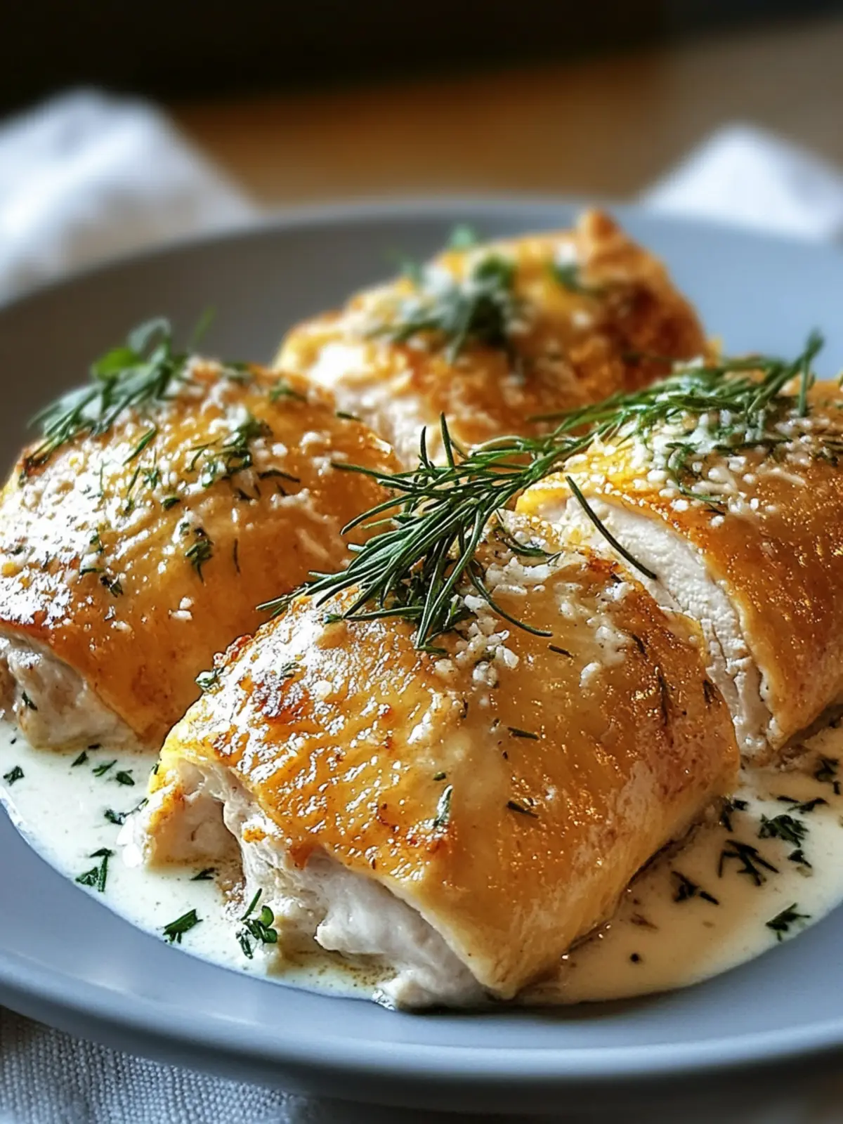 Delicious Chicken Pillows with Creamy Parmesan Sauce You ll Love 3 Chicken Pillows