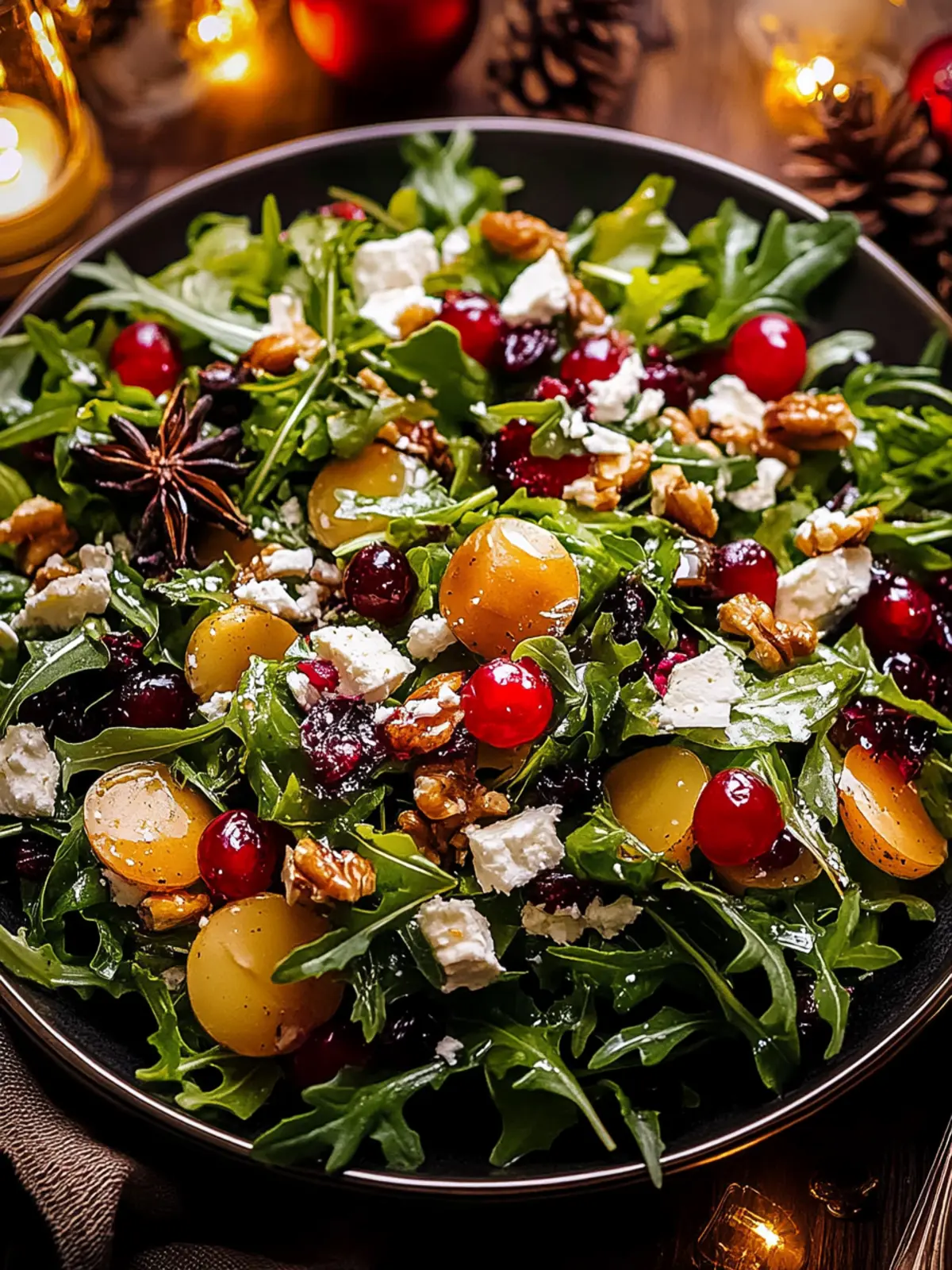 Delicious Christmas Salad with Honey Mustard Dressing Bliss 2 Christmas Salad with Honey Mustard Dressing