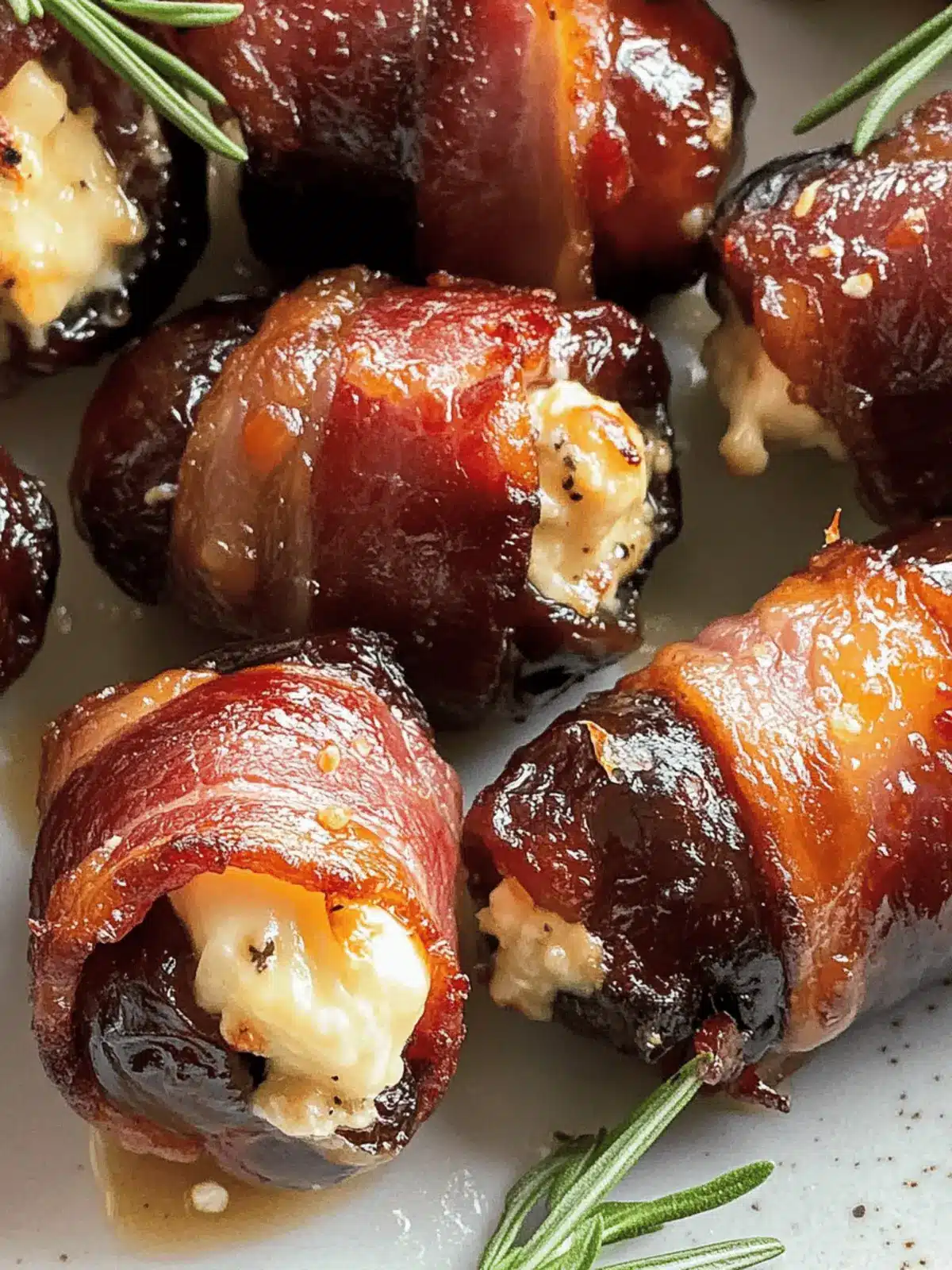 Indulge in Bacon-Wrapped Goat Cheese Stuffed Dates Today 4 Bacon-Wrapped Goat Cheese Stuffed Dates