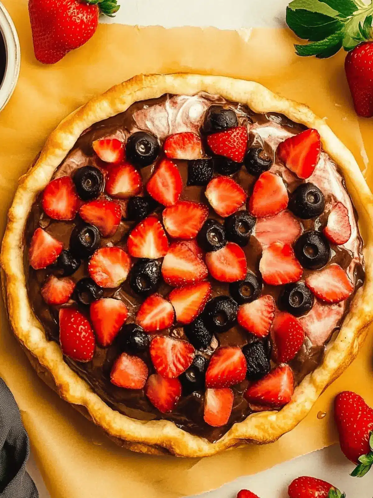 Vegan Strawberry Chocolate Pizza: A Sweet Guilt-Free Treat 3 Vegan Strawberry Chocolate Pizza