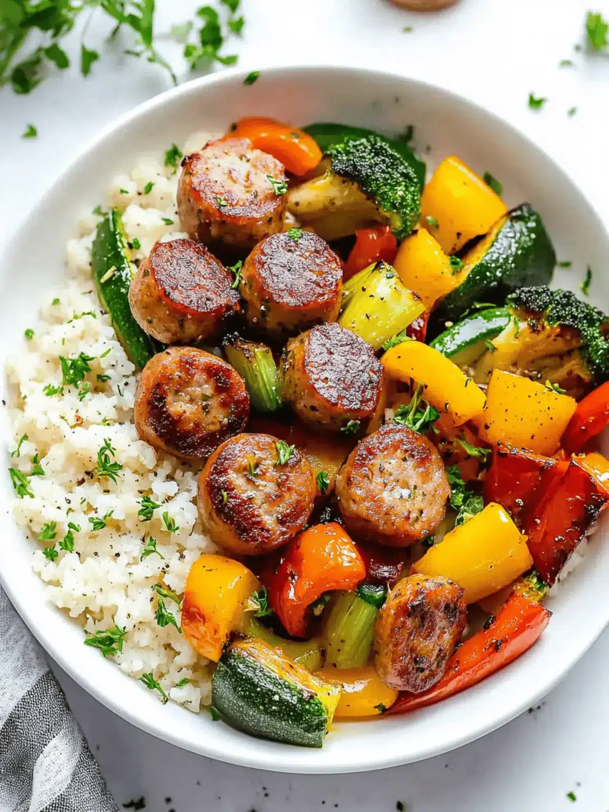 Quick Air Fryer Chicken Sausage and Veggies in Just 10 Minutes 2 Air Fryer Chicken Sausage and Veggies