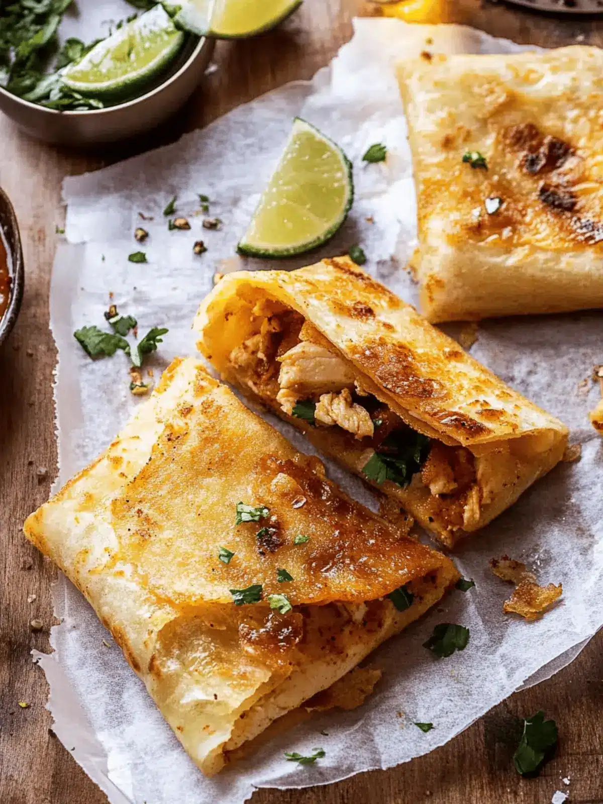 Folded Crispy Chipotle Chicken Wraps for Flavorful Fun 4 Folded Crispy Chipotle Chicken Wraps
