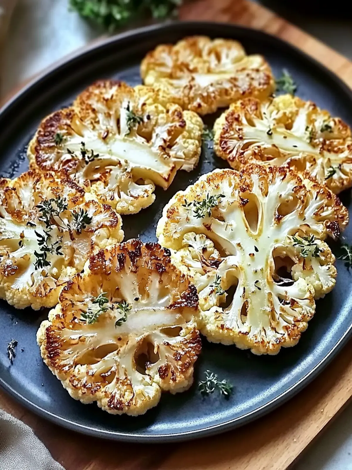 Crispy Baked Cauliflower Steaks You ll Crave Every Night 3 Crispy Baked Cauliflower Steaks