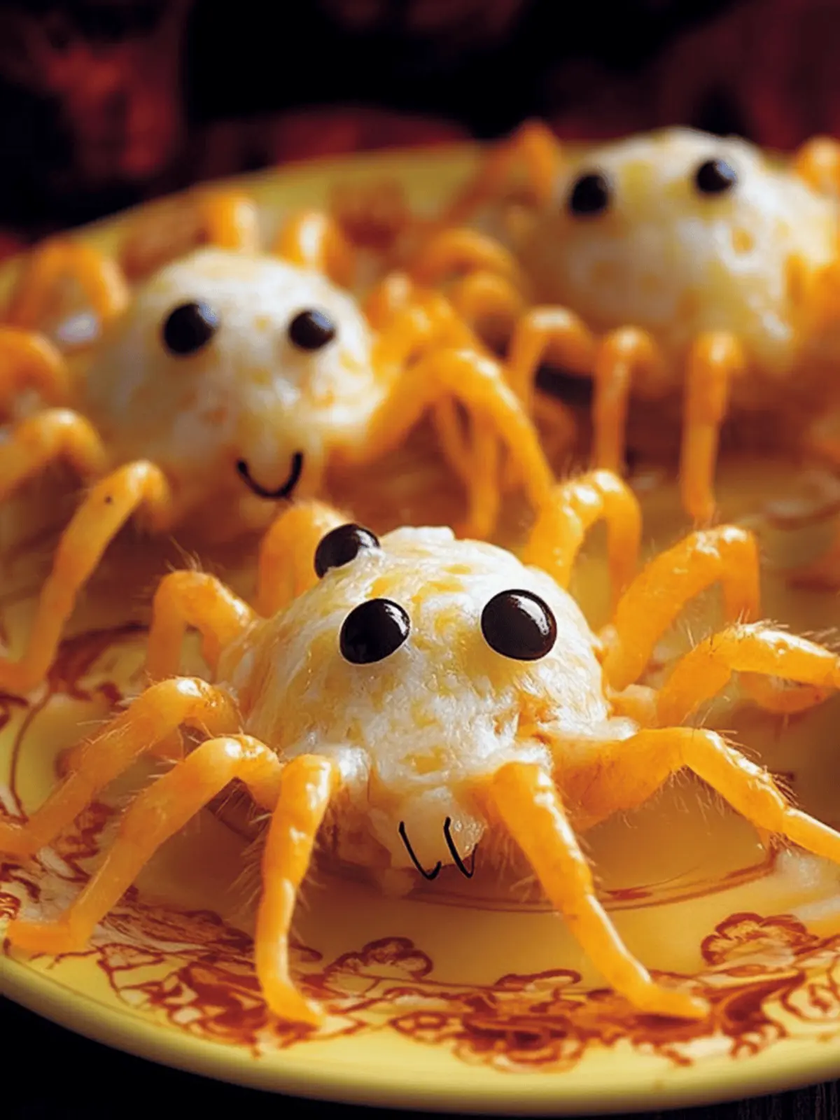 Easy Cheesy Spiders: Fun Halloween Appetizers for Everyone 3 Cheesy Spiders