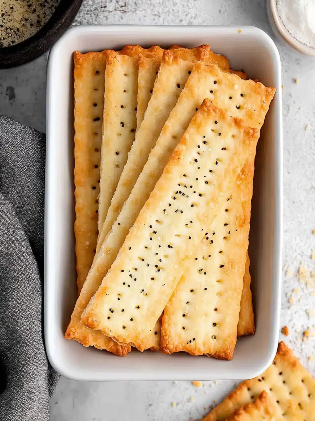Irresistibly Crunchy Homemade Cheese Crackers in No Time 3 Homemade Cheese Crackers