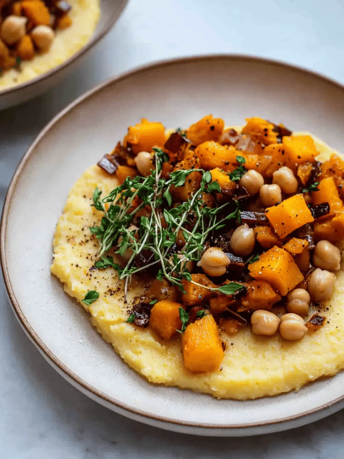 Creamy Polenta with Butternut Squash and Chickpeas in 30 Minutes 3 Creamy Polenta with Butternut Squash and Chickpeas