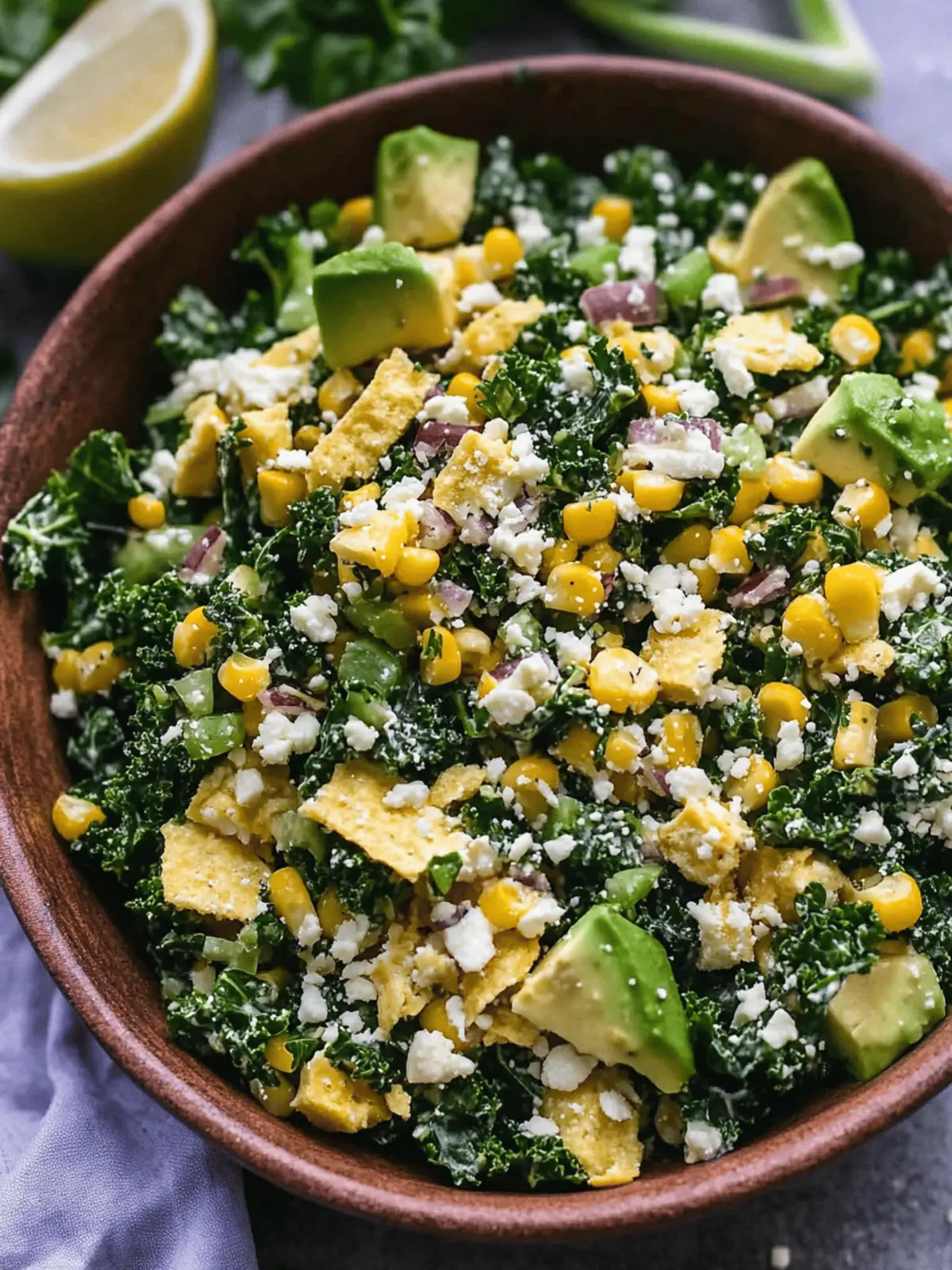 Delicious Mexican Street Corn Kale Salad with Creamy Dressing 4 Mexican Street Corn Kale Salad
