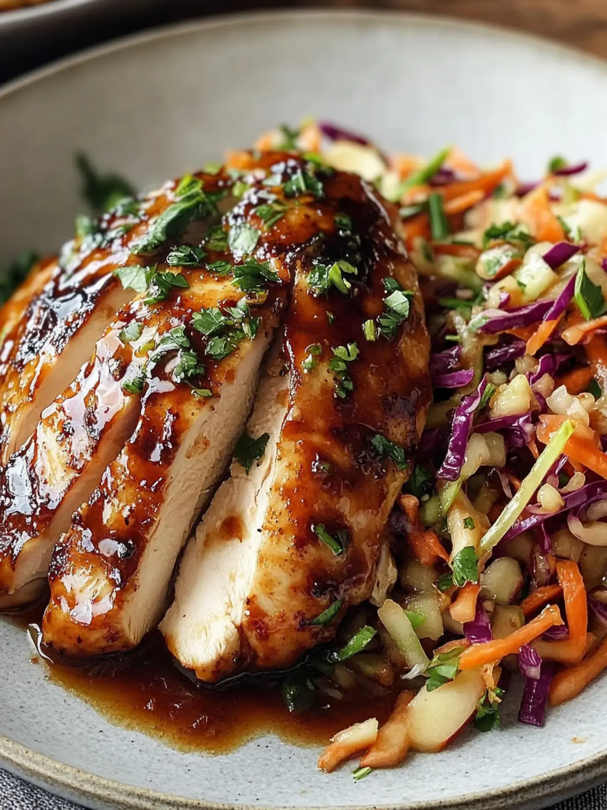 Sticky Apple Cider Chicken with Crisp Autumn Slaw Shines Bright 4 Sticky Apple Cider Chicken with Crisp Autumn Slaw Shines