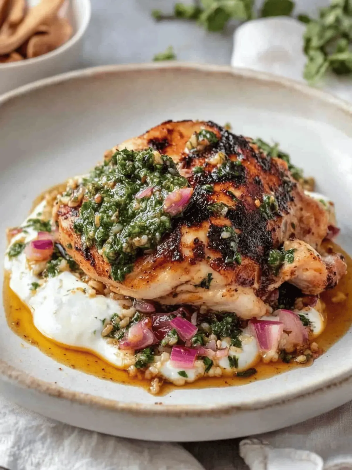 Spicy Chicken and Rice with Lime Chimichurri Delight 3 Chicken and Rice with Lime Chimichurri
