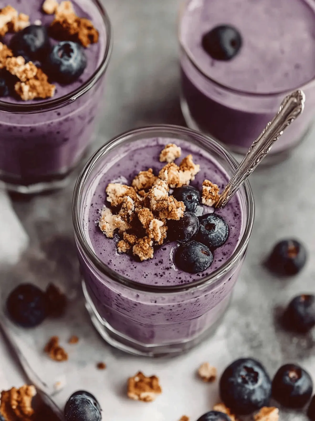 Blueberry Cobbler Smoothie: Your Gut-Healthy Dessert Delight 4 Blueberry Cobbler Smoothie
