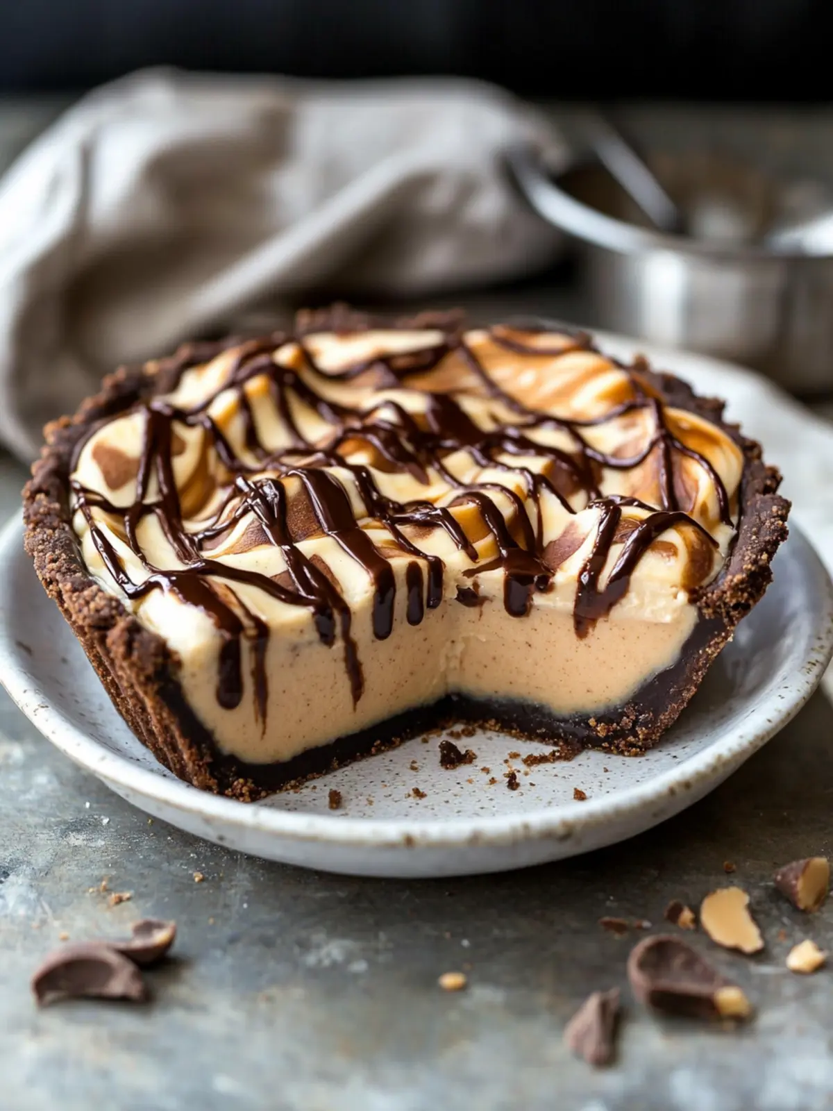 Decadent Chocolate Peanut Butter Swirl Pie Everyone Will Love 2 Decadent Chocolate Peanut Butter Swirl Pie