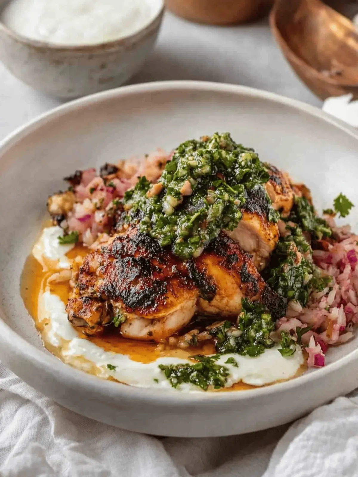 Spicy Chicken and Rice with Lime Chimichurri Delight 2 Chicken and Rice with Lime Chimichurri