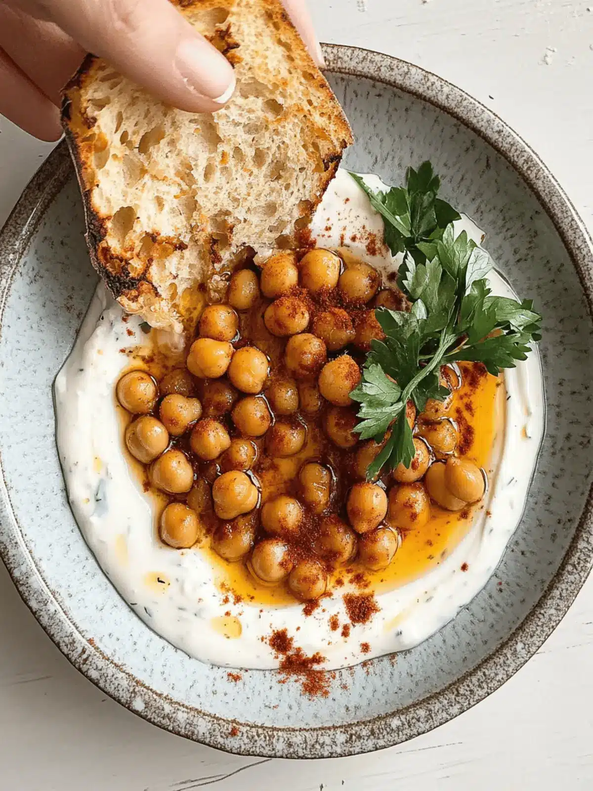 Irresistible Turkish-Style Chickpea Yogurt Dip in 15 Minutes 3 turkish-style chickpea yogurty dip