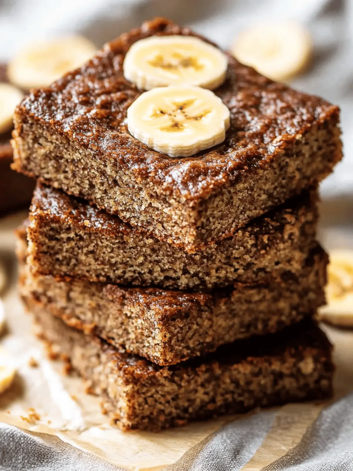 Flourless Banana Bread Bars: Healthy, Delicious & Guilt-Free! 3 flourless banana bread bars