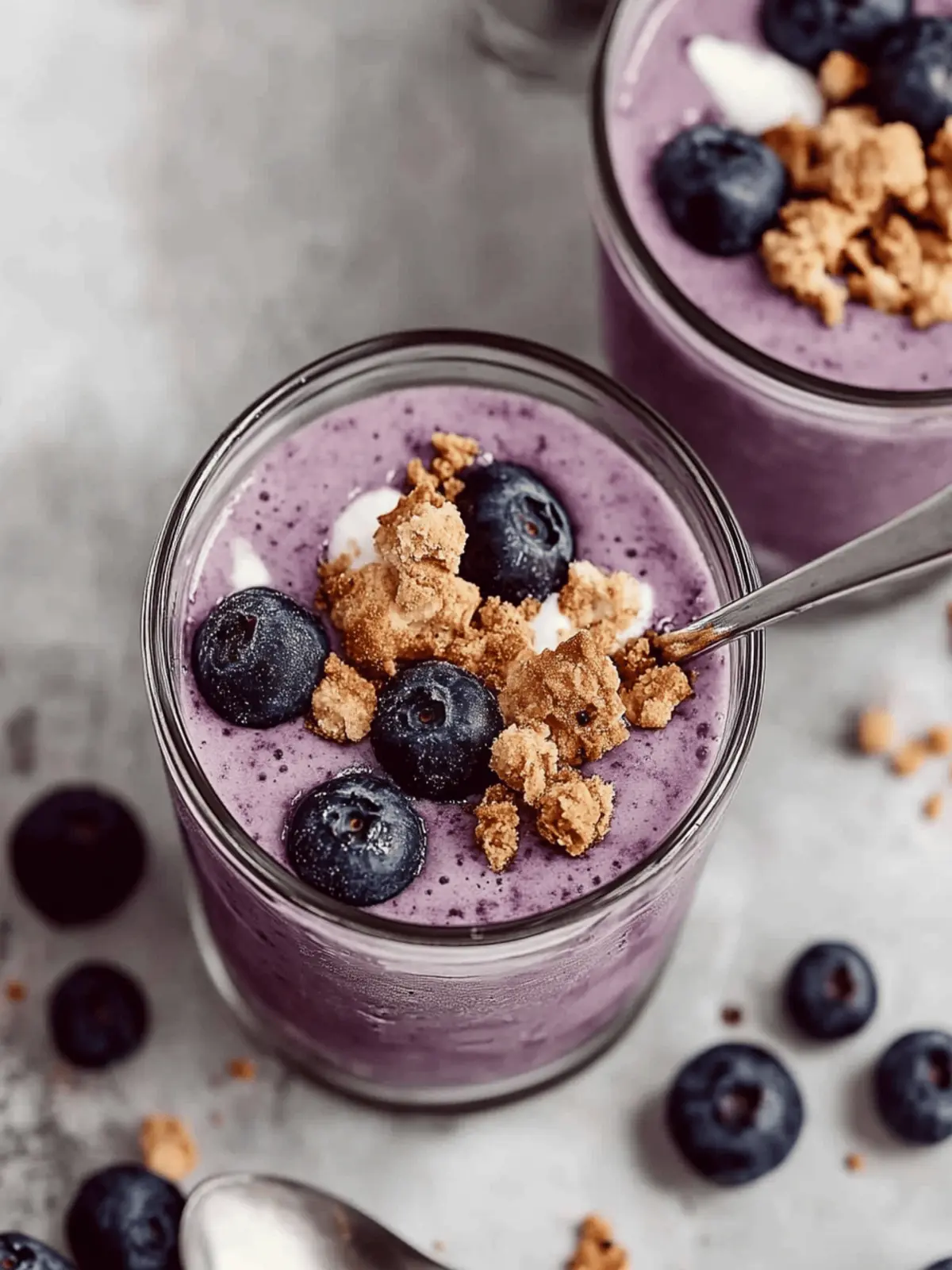 Blueberry Cobbler Smoothie: Your Gut-Healthy Dessert Delight 2 Blueberry Cobbler Smoothie
