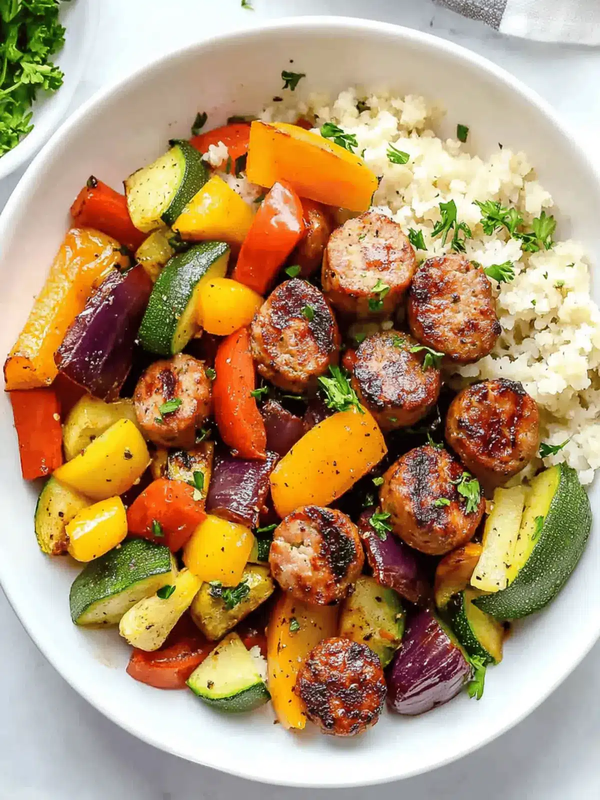 Quick Air Fryer Chicken Sausage and Veggies in Just 10 Minutes 3 Air Fryer Chicken Sausage and Veggies