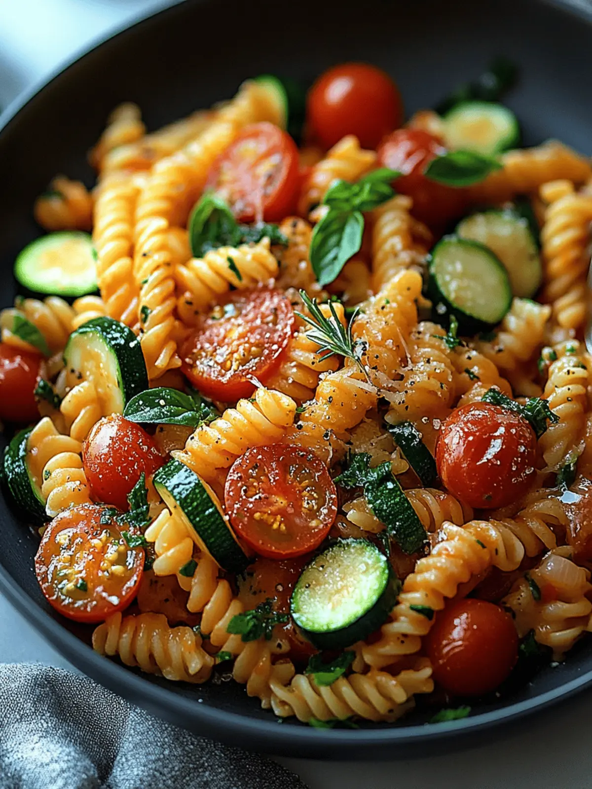 Quick Tomato Zucchini Pasta for a Fresh Weeknight Delight 4 Tomato Zucchini Pasta