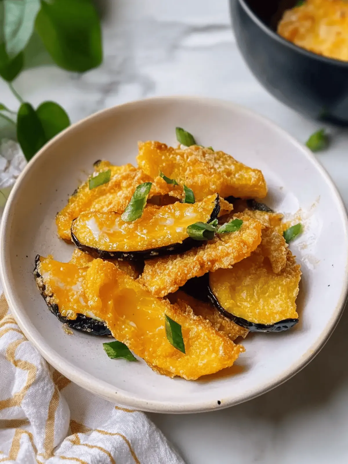Crispy Pumpkin with Salted Egg Yolk A Must-Try Savory Snack 2 crispy pumpkin with salted egg yolk