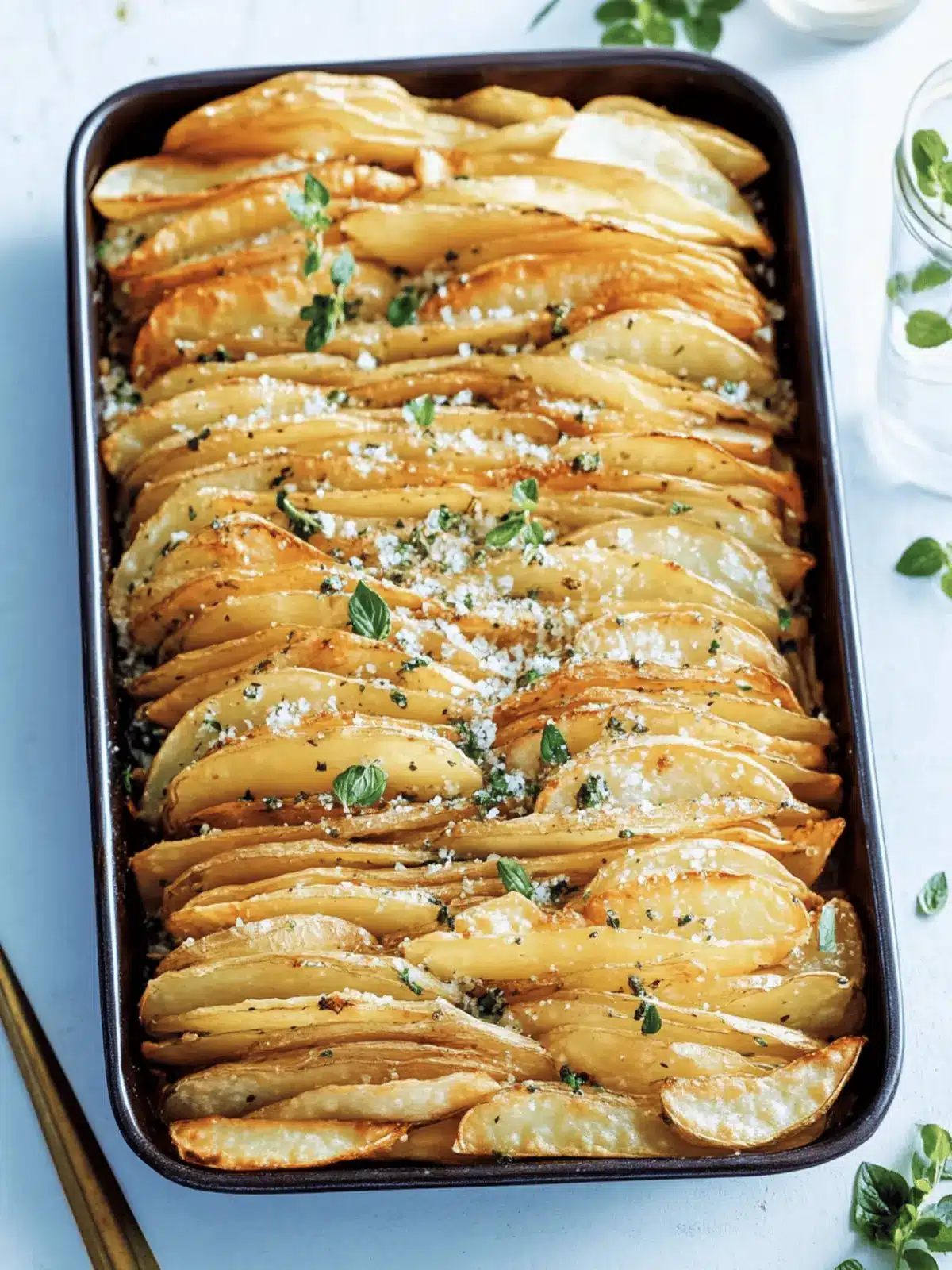 Crispy Leaf Potatoes with Oregano Salt for Irresistible Flavor 2 crispy leaf potatoes with oregano salt