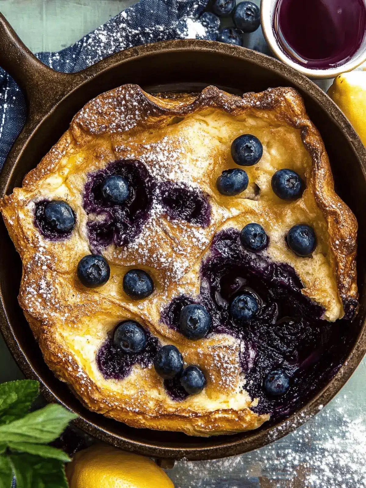 Irresistible Blueberry Lemon Dutch Baby for Your Perfect Brunch 3 Blueberry Lemon Dutch Baby.