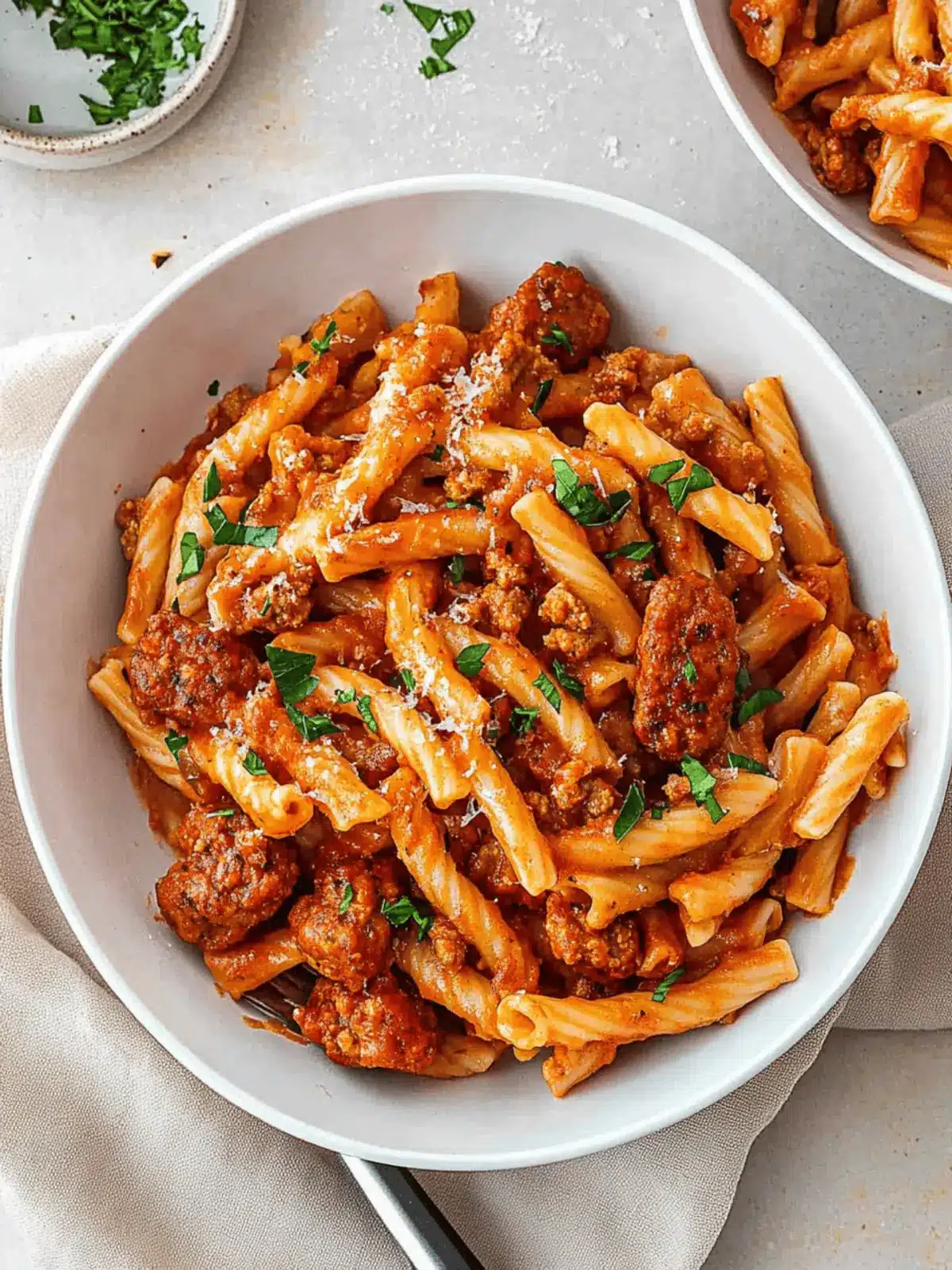One Pot Spicy Sausage Pasta Ready in 30 Minutes Flat! 3 One Pot Spicy Sausage Pasta