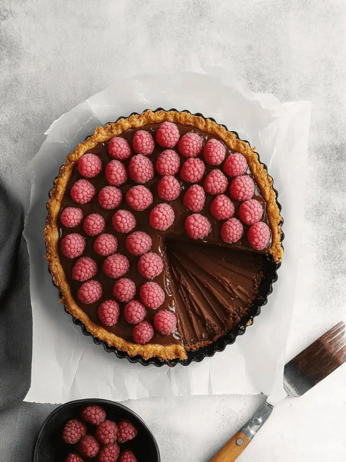 Irresistible Chocolate Raspberry Tart with Buttery Crust 3 Chocolate Raspberry Tart