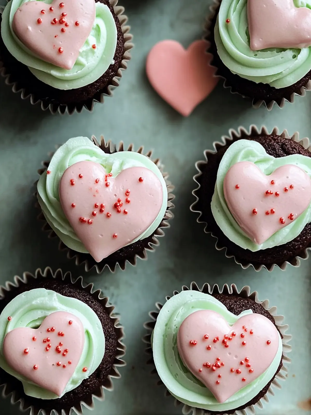 Heart-Shaped Cupcakes Made Easy with Foil Magic 2 Heart-Shaped Cupcakes