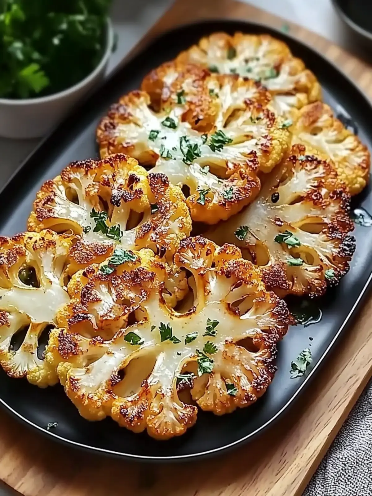 Crispy Baked Cauliflower Steaks You ll Crave Every Night 4 Crispy Baked Cauliflower Steaks