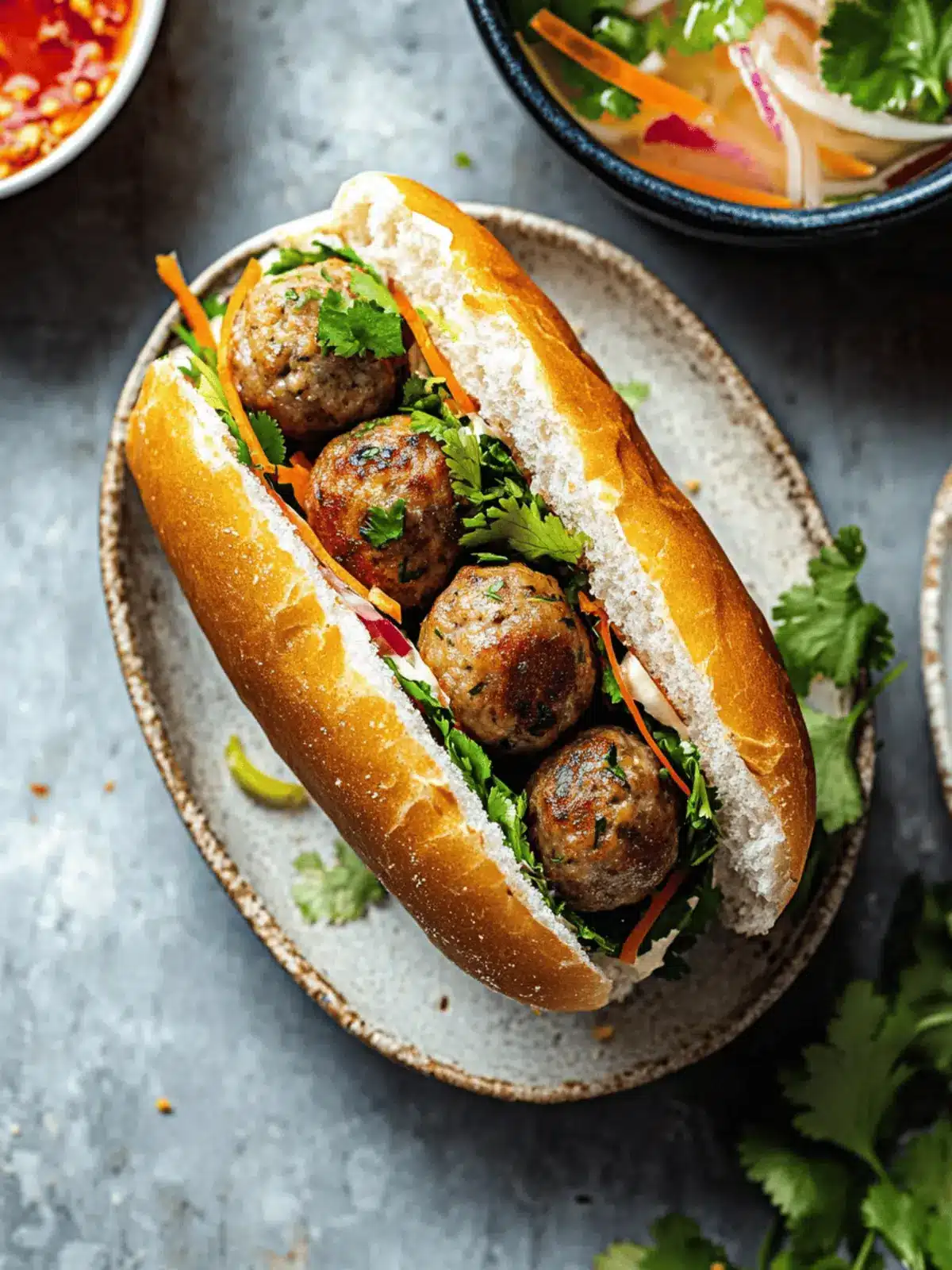 Savory Vegan Banh Mi with Lemongrass Meatballs Bliss 3 Vegan banh mi with lemongrass meatballs