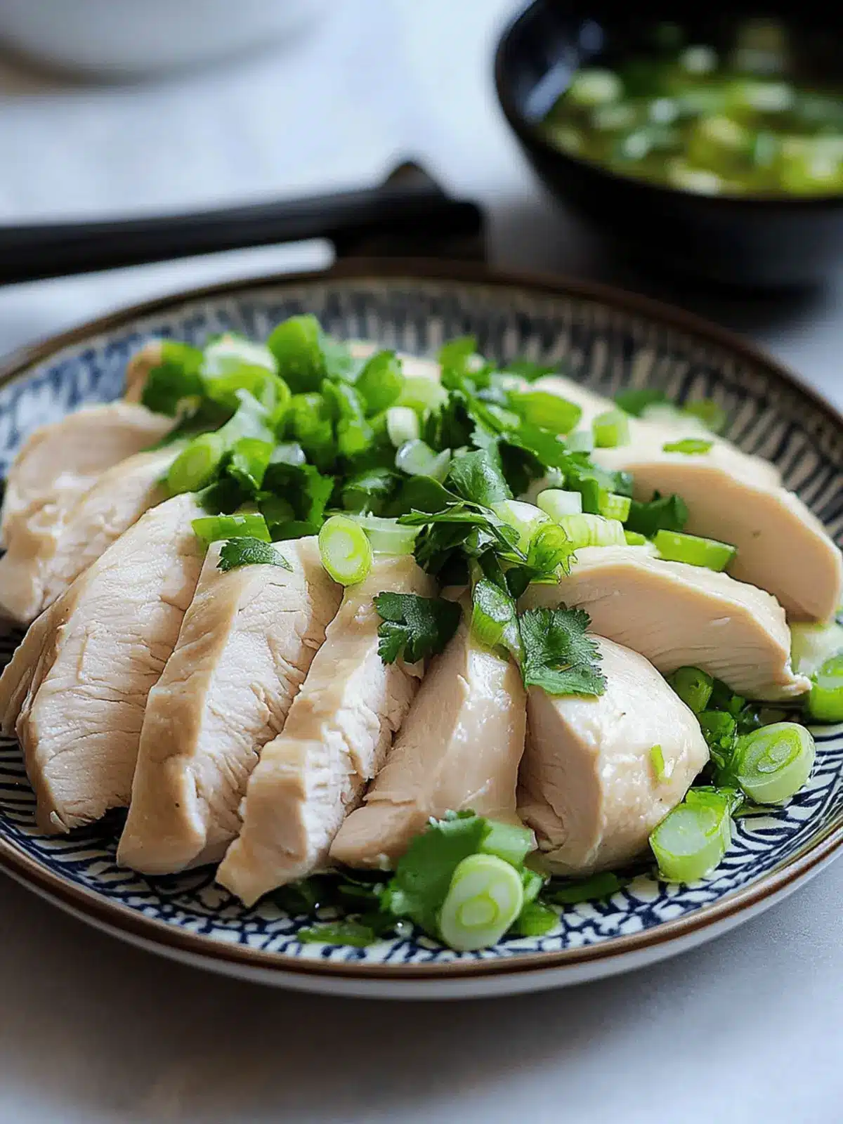Moist Poached Chicken with Ginger Scallion Sauce Magic 2 Poached Chicken with Ginger Scallion Sauce