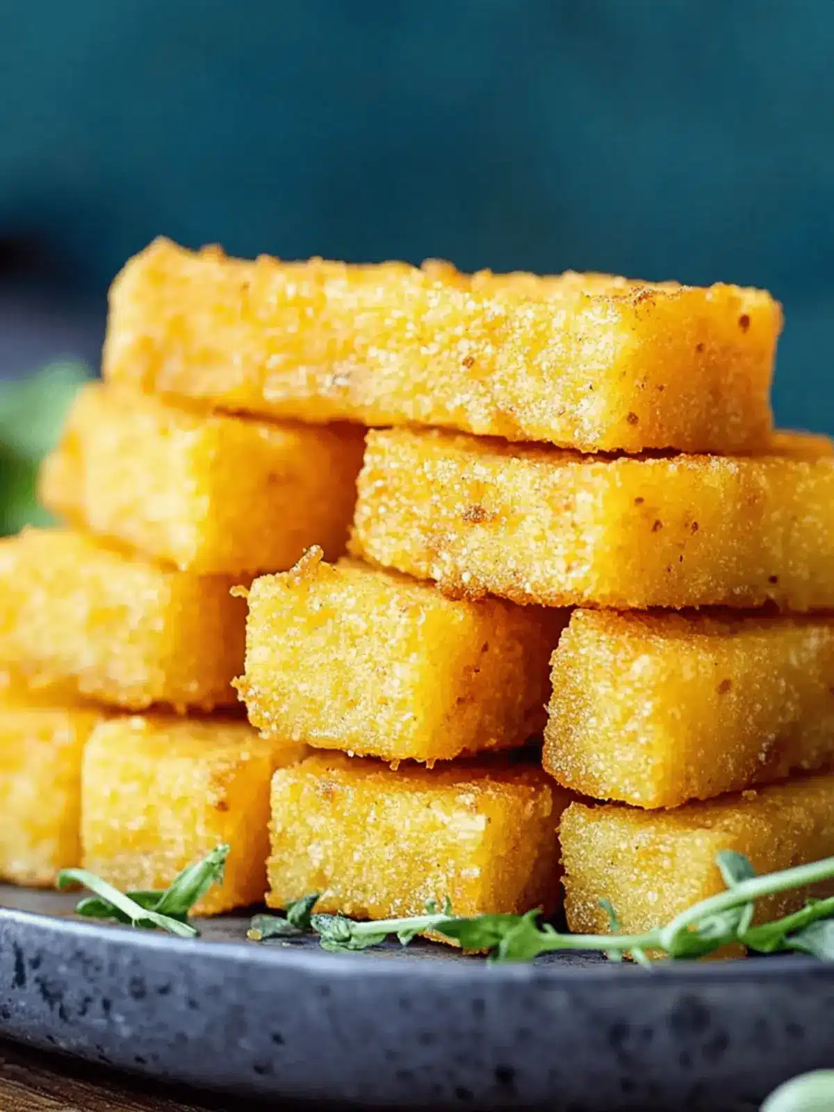 Crispy and Cheesy Fried Polenta Chips You ll Love! 3 Fried Polenta Chips Crispy and Cheesy