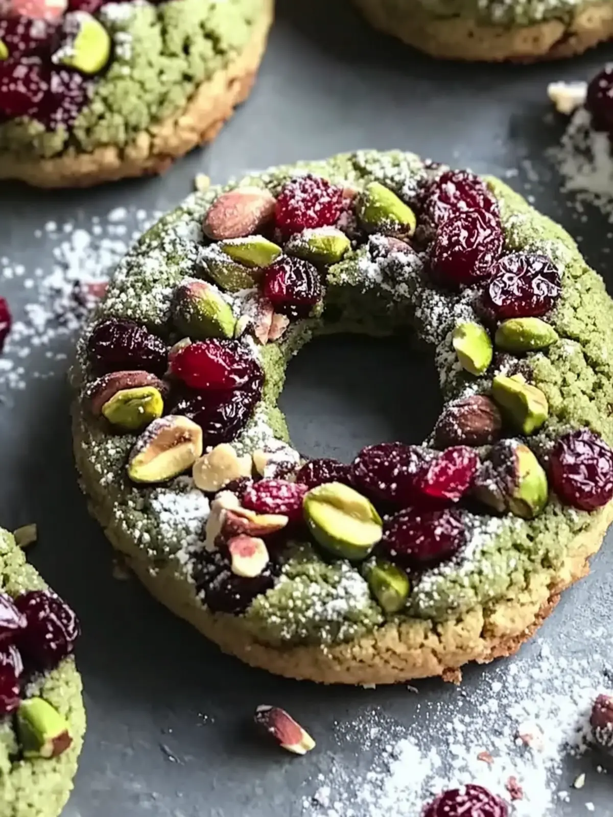 Pistachio Cranberry Wreath Cookies for Festive Joyful Baking 3 Pistachio Cranberry Wreath Cookies