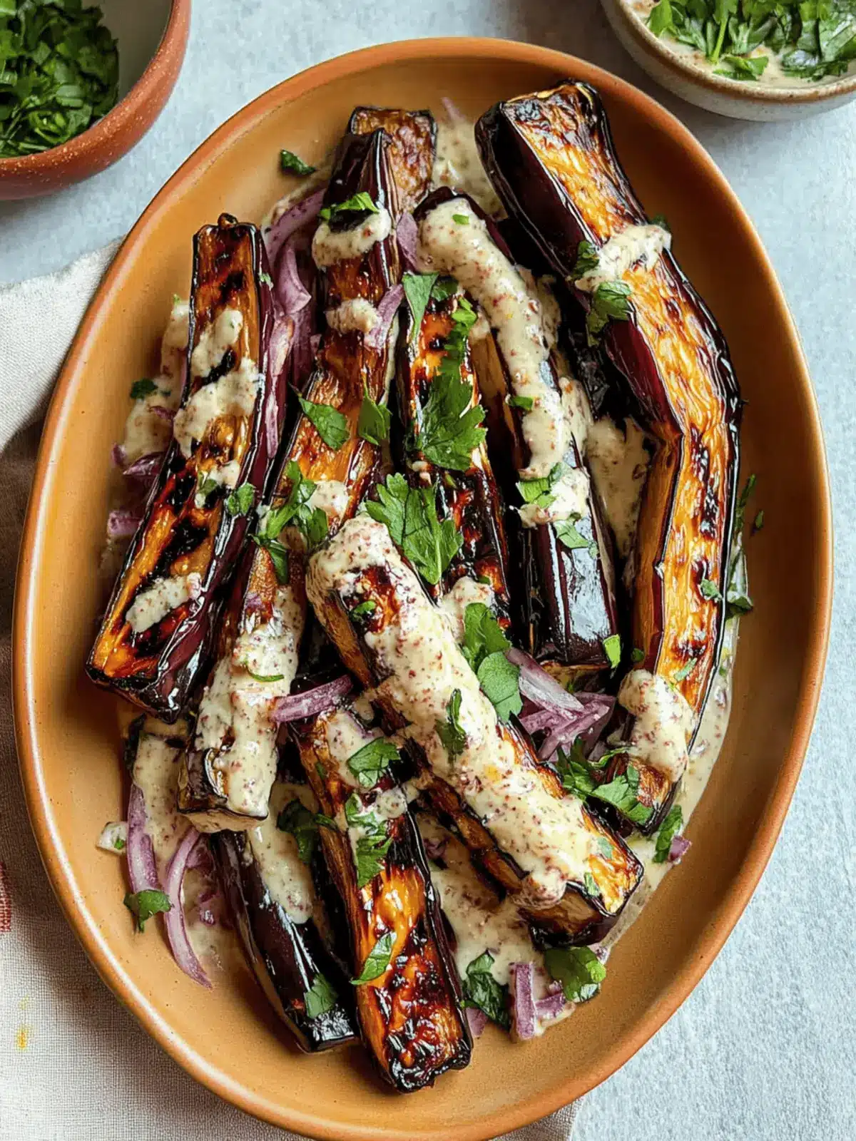 Roasted Eggplant with Miso Tahini: A Flavorful Vegan Delight 2 Roasted Eggplant with Miso Tahini