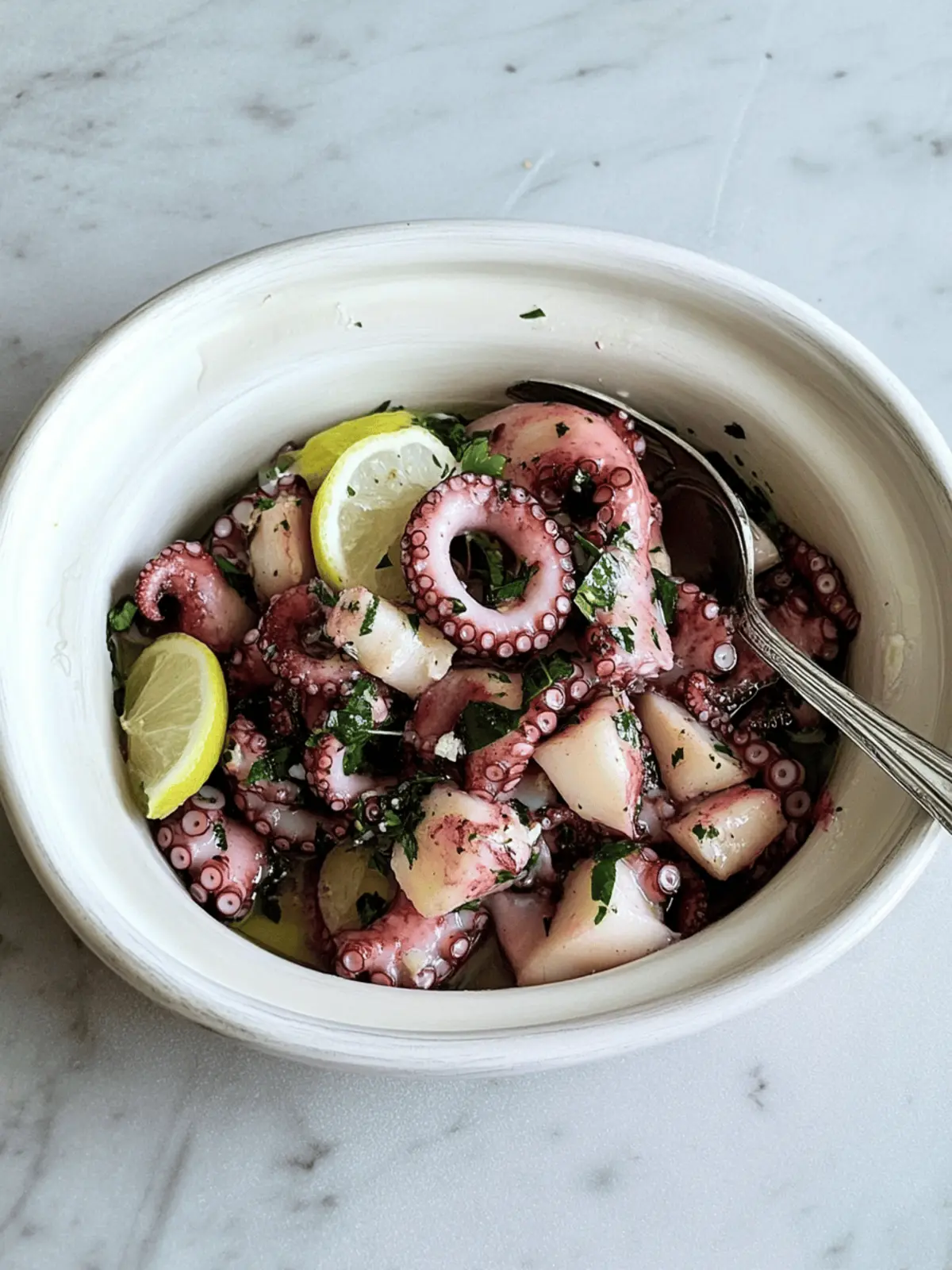Delightful Marinated Octopus - Authentic Insalata di Polpo Recipe 4 Marinated octopus insalata di polpo